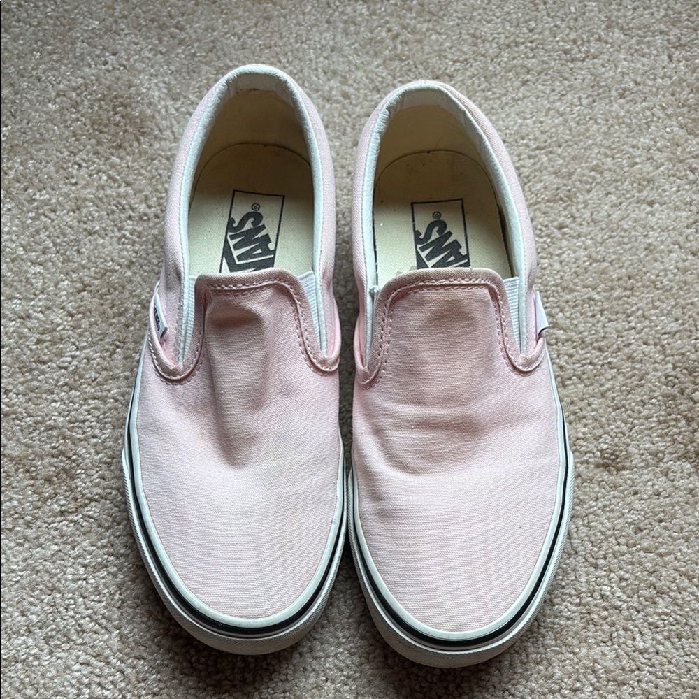 Vans Pink Classic Slip-On Sneakers